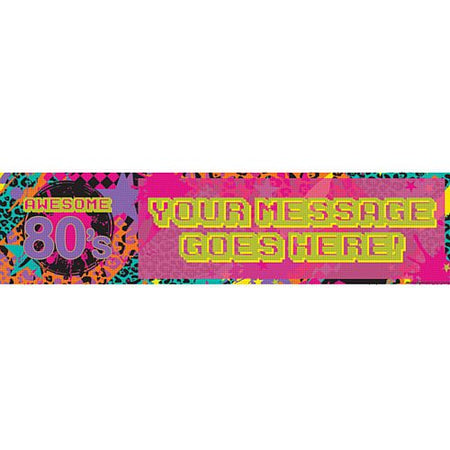 Click to view product details and reviews for 1980s Personalised Banner 12m.