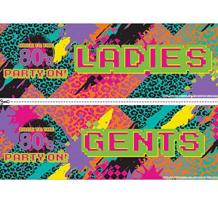 Click to view product details and reviews for Back To The 80s Toilet Signs Ladies Gents.