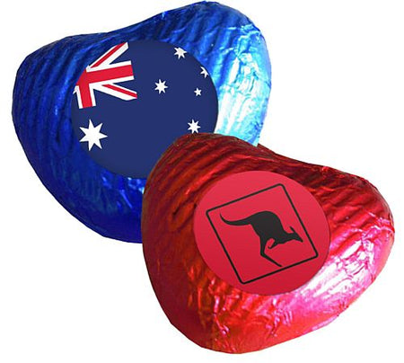 Australian Heart Chocolates Pack 24