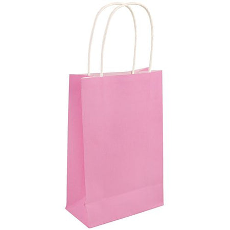 Light Pink Paper Party Bags 21cm Each