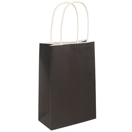 Click to view product details and reviews for Black Paper Party Bags 21cm Each.