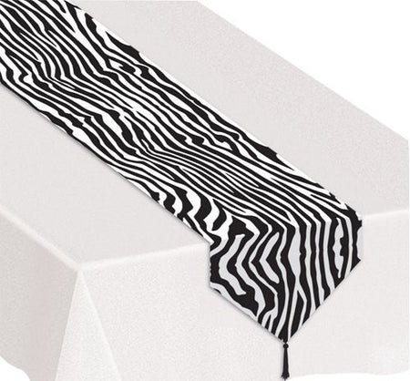 Click to view product details and reviews for Zebra Print Paper Table Runner 183m.