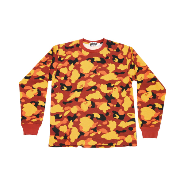 bape hoodie orange camo