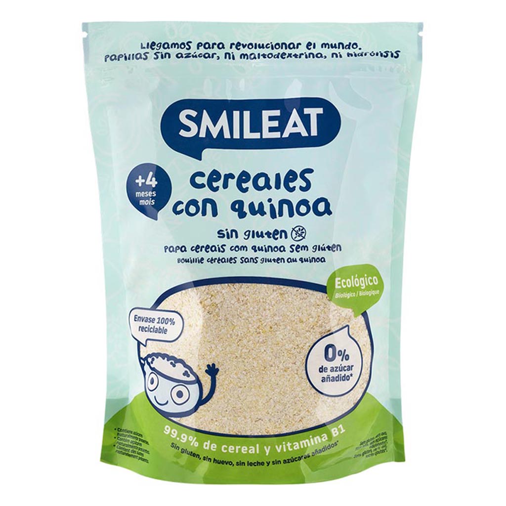 ⭐ Smileat papilla 7 cereales ecologicas 200gr Barcelona Parafarmacia