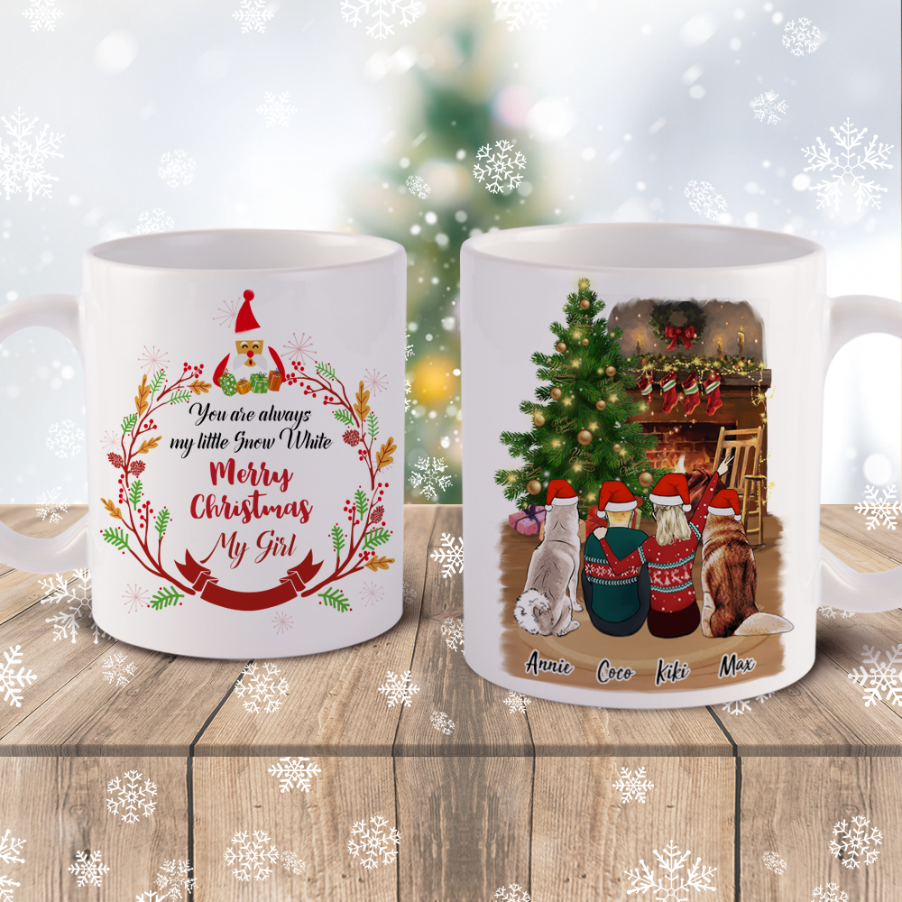 Christmas Mugs For Family. Personalized Family Mugs. Personalized Christmas Mugs For Family with 