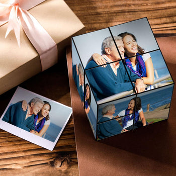 Birthday Gifts Custom DIY Magic Folding Photo Rubik's Cube for Dad