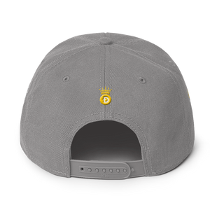 To The Moon With Dogecoin Symbols, Snapback Hat