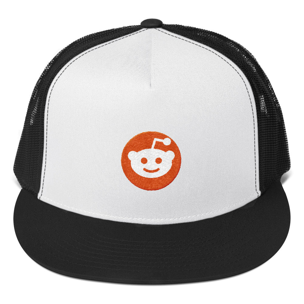 Reddit Logo Alien Head Classic Trucker Cap Print Ted