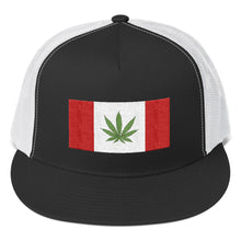 Load image into Gallery viewer, Canada Flag With Cannabis Leaf, Trucker Cap