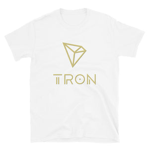 Golden Tron Logo, Unisex T-Shirt