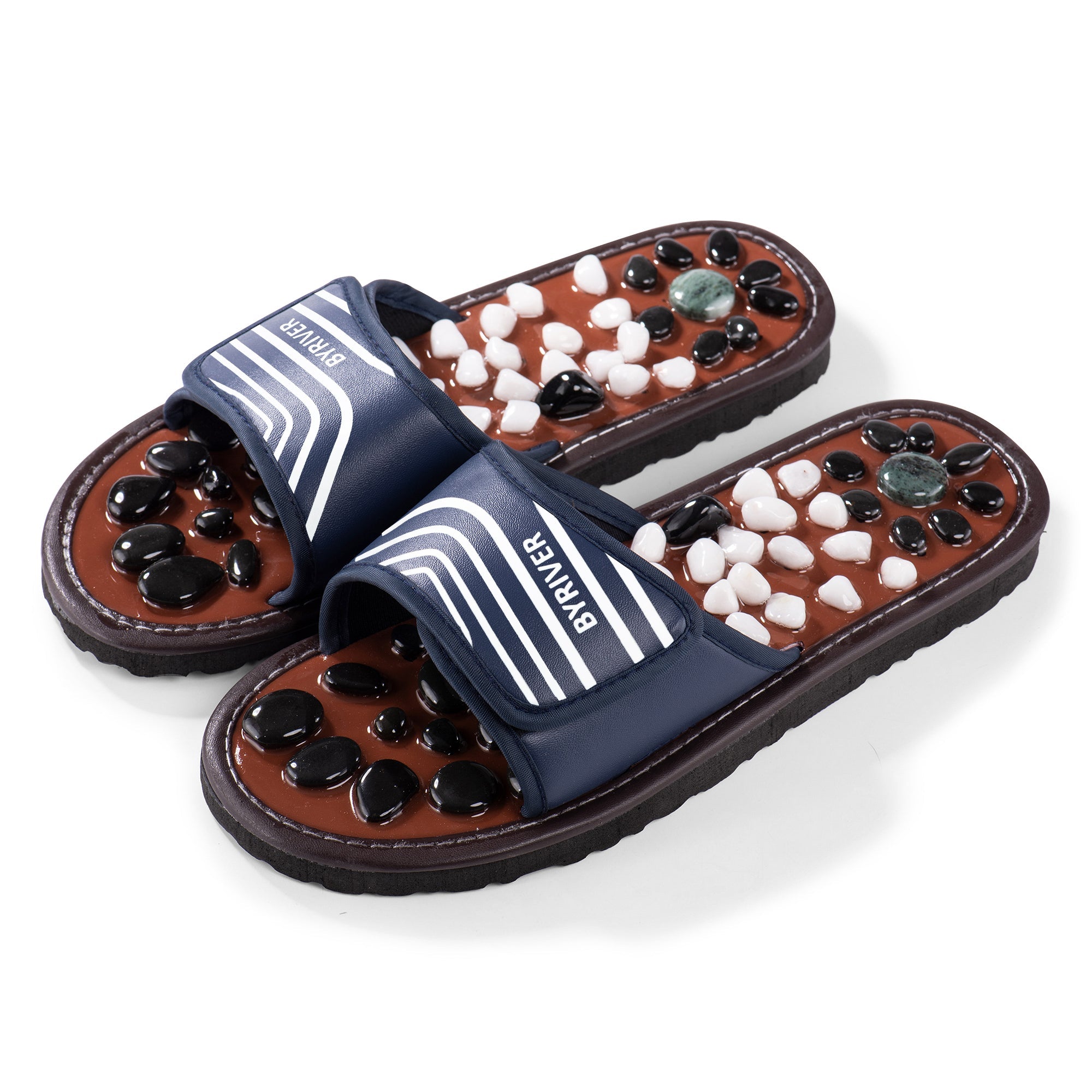 nyt år Chaiselong Aflede Reflexology Foot Massager, Stone Massage Slippers Sandals Shoes Slides –  BYRIVER Healthcare