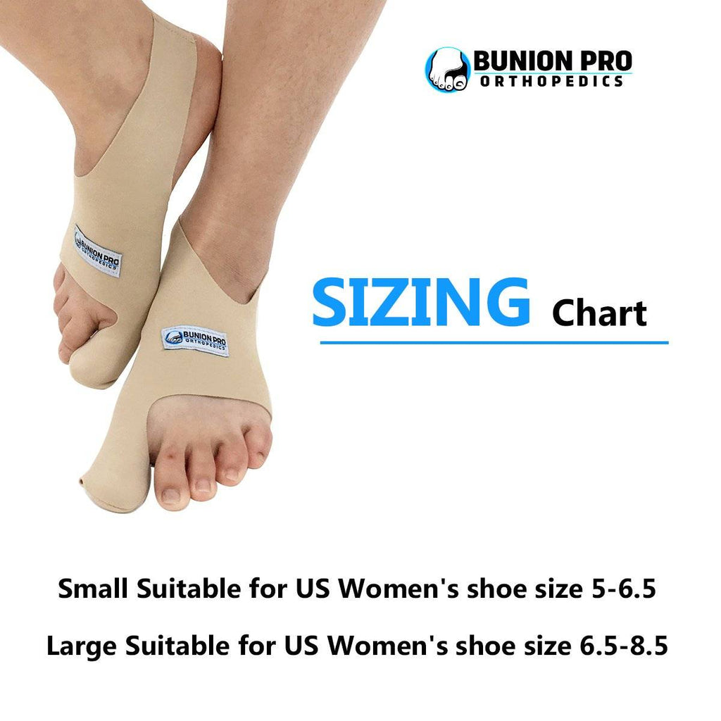 Yoga Toes Size Chart