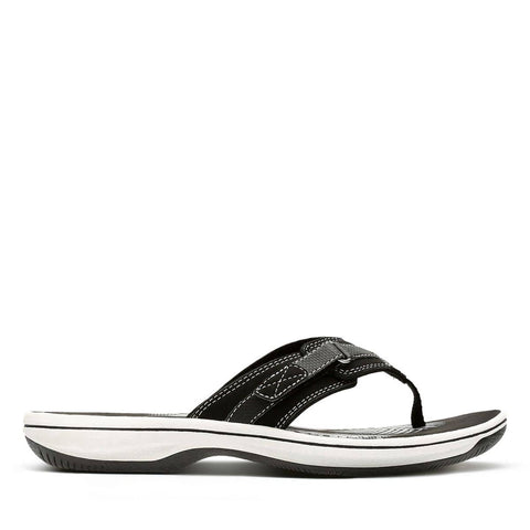 Clarks Collection Ladies Breeze Sea Slide Toe-post Sandals