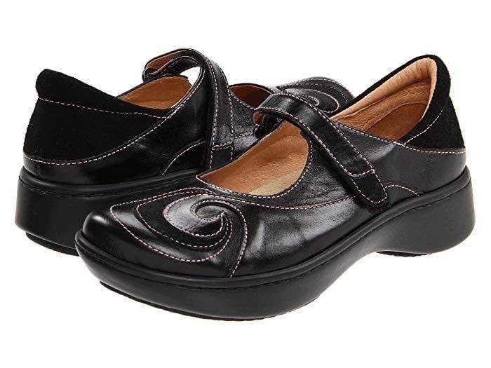 Portofino 8.5 39 Black Leather Mary Jane Orthopaedic Friendly