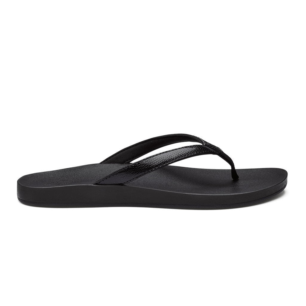 Olukai Womens Ohana Sandals - Hot Coral/ Black