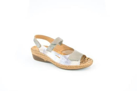 Portofino Griso (Gris/Grey) / 35 / M Portofino Womens Velcro Sandals - Griso (Gris/ Grey)