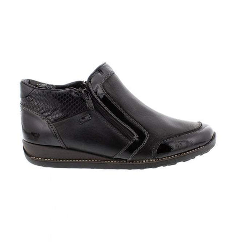 Boots RIEKER L7541-00 noir / Chaussures RIEKER femme à Paris : Hugo Planet