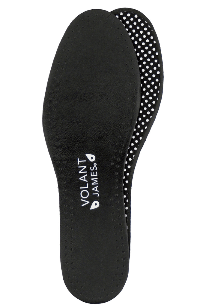 black leather insoles