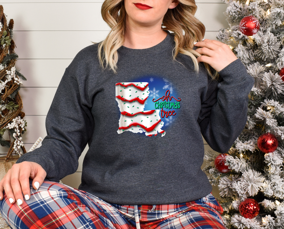 Cajun Christmas - Fleece Crew Sweatshirt – Malyn Grace