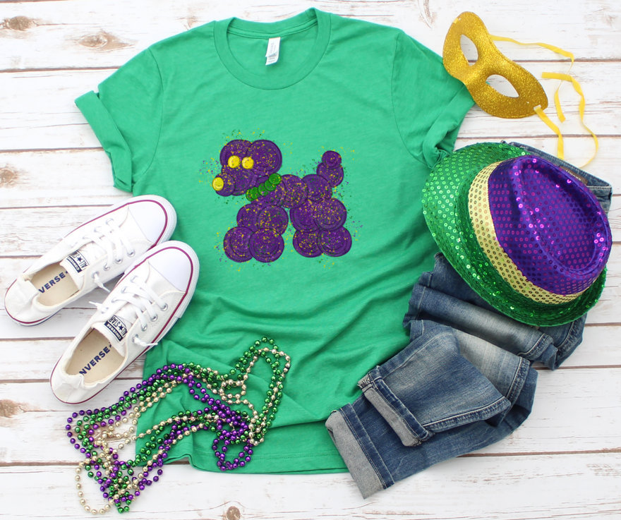 Mardi Gras Beads T-Shirt Lt. Gray Heather / INFANT-3-6 Months