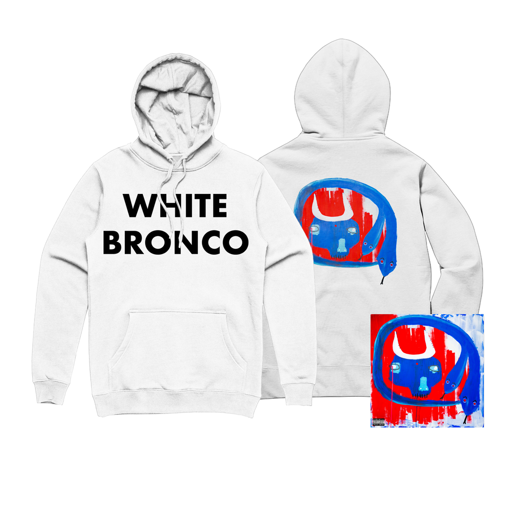 white bronco hoodie