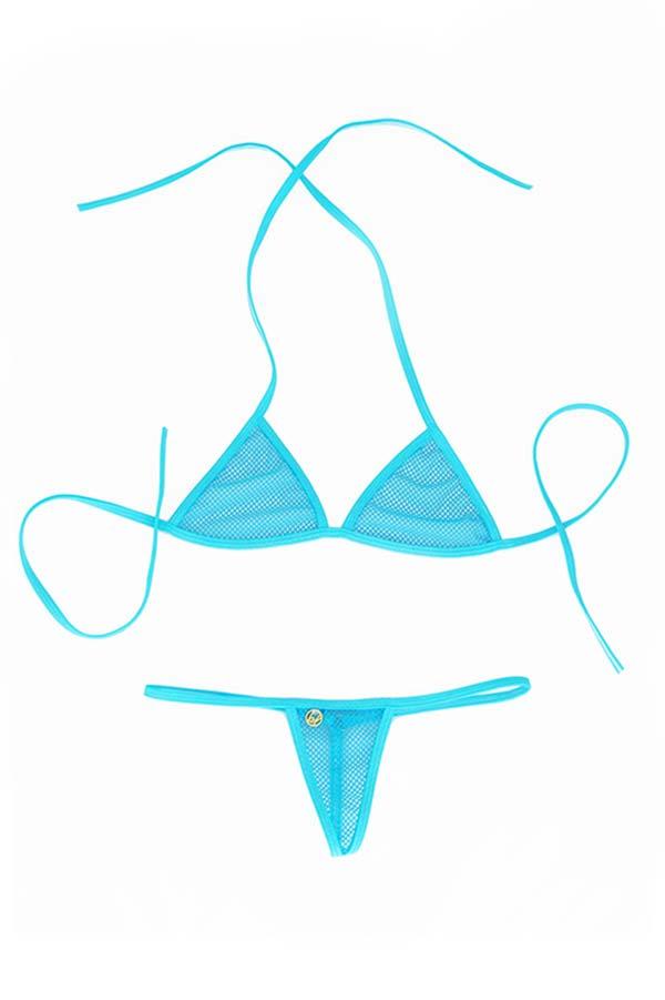 TEMPEST MESH G'KINI (TURQUOISE BLUE) – Freshkini