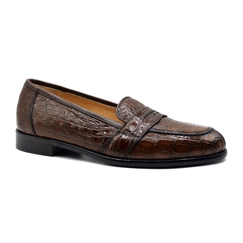 croc penny loafers