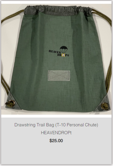 Drawstring Trail Bag (Korean War Chute) - HEAVENDROPt