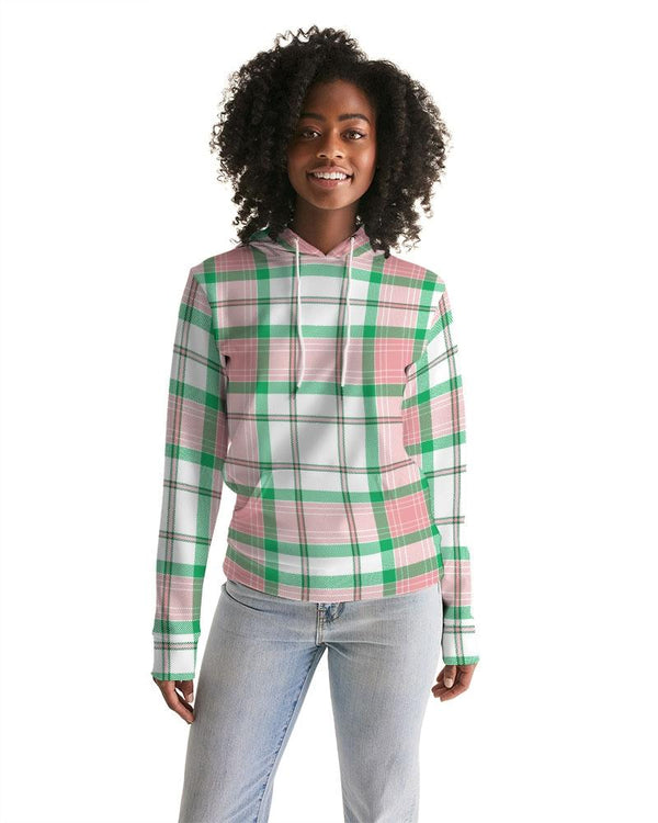 Pink sales plaid hoodie