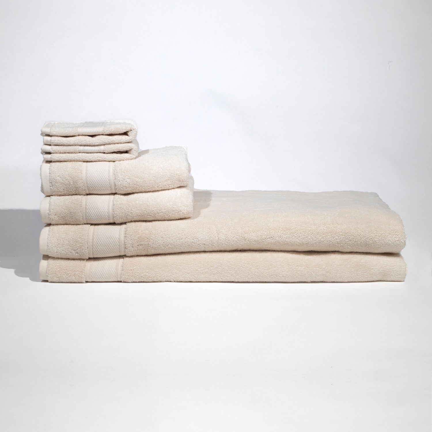 6-Piece White Bath Towel Set >100% GOTS Certified Organic Turkish Cotton –  Live Grund