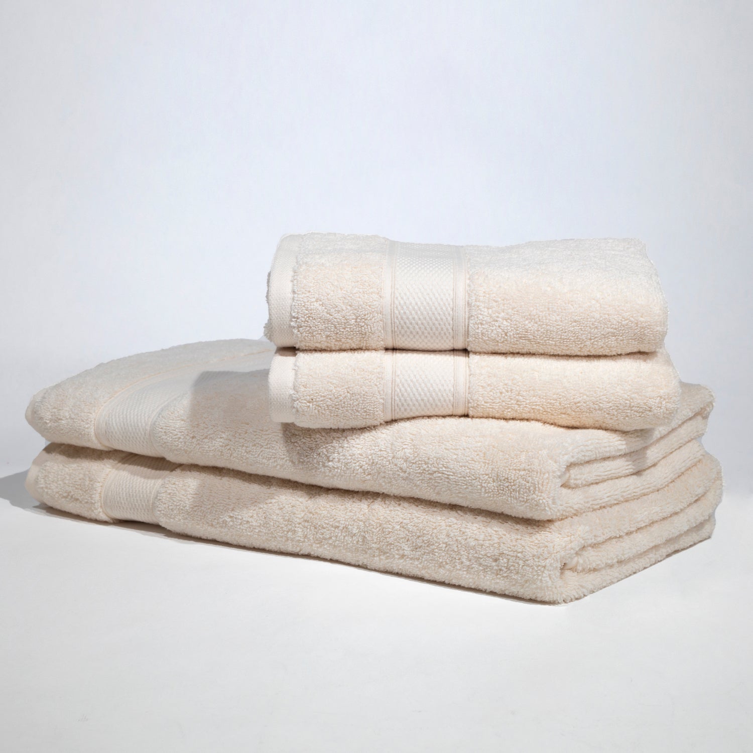 6-Piece White Bath Towel Set >100% GOTS Certified Organic Turkish Cotton –  Live Grund