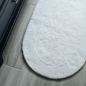 oval bath rug