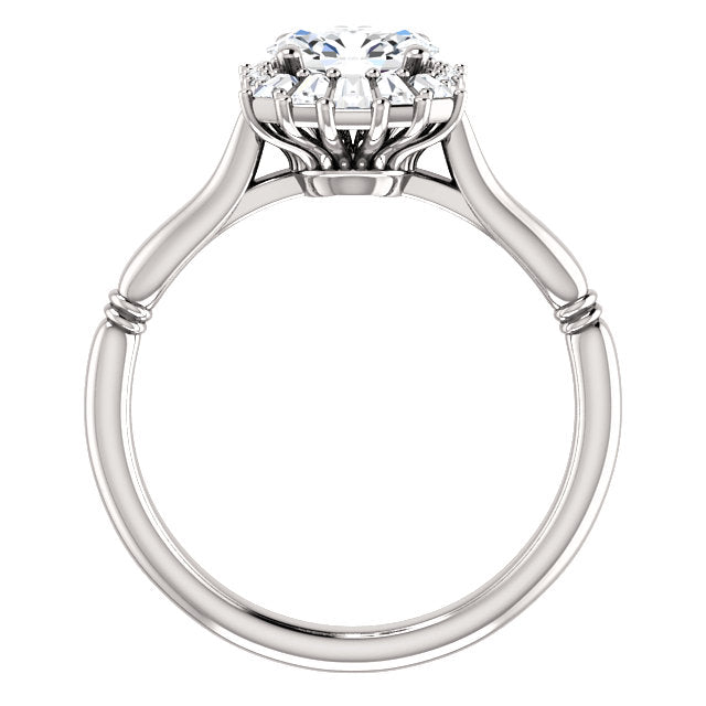 Vintage Oval Diamond and Baguette Engagement Ring – Allison Neumann ...
