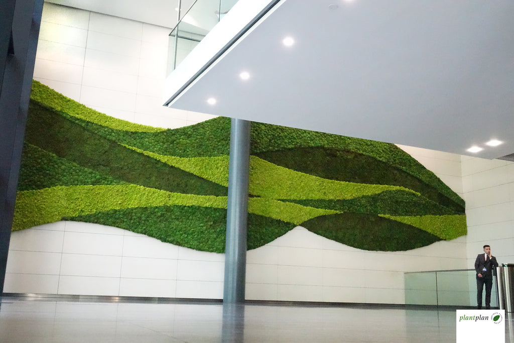 Mixed Moss Wall Panel - Loop Workplace Furniture