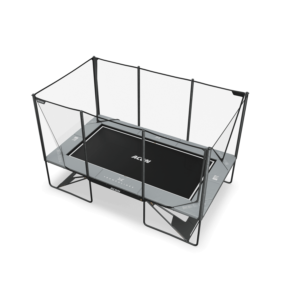 ACON X 17ft Rectangular Trampoline with Net and Ladder