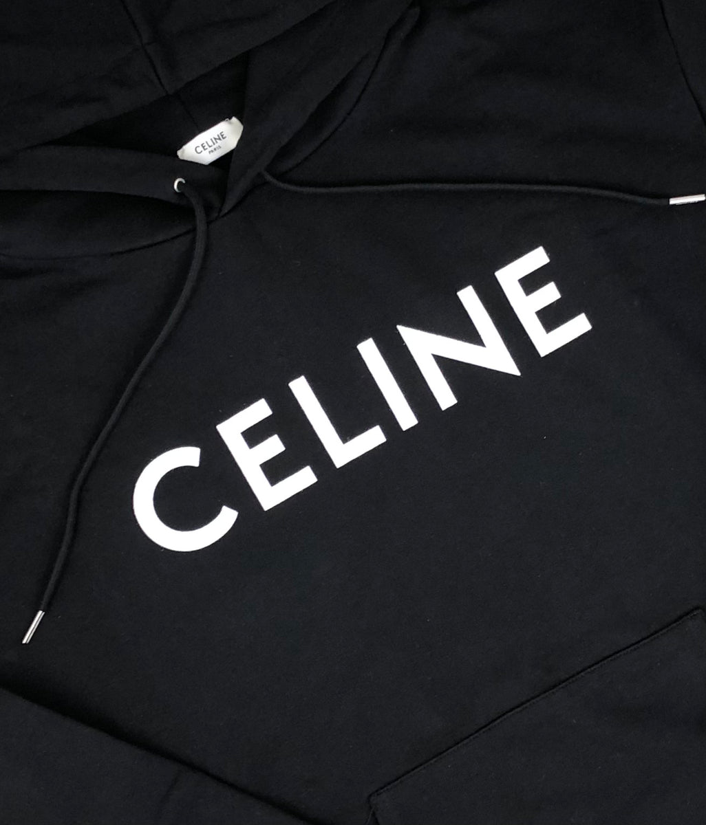 Celine Homme Logo Hoodie in Black – C.W.C Lux