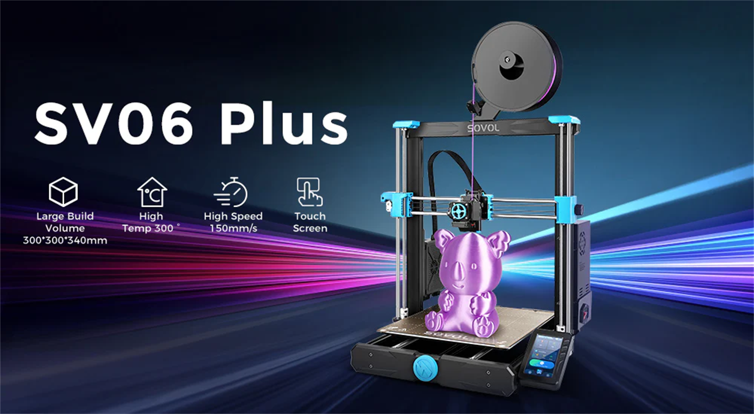 Sovol SV06 Plus, Fully Open Source 3D Printer, Sovol 3D Printer