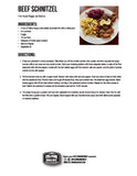 beef schnitzel printable recipe card