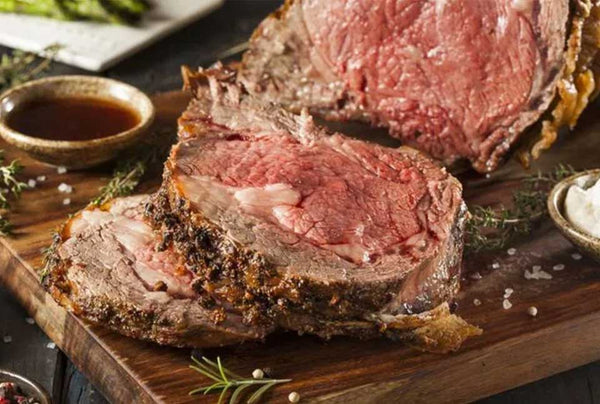 Prime rib roast by the Feathered Nester