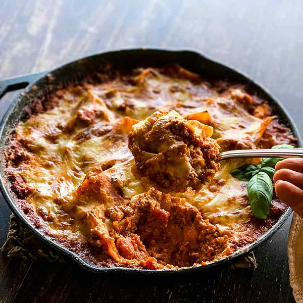 One Skillet Lasagna made with Felton Angus Beef Ground Beef