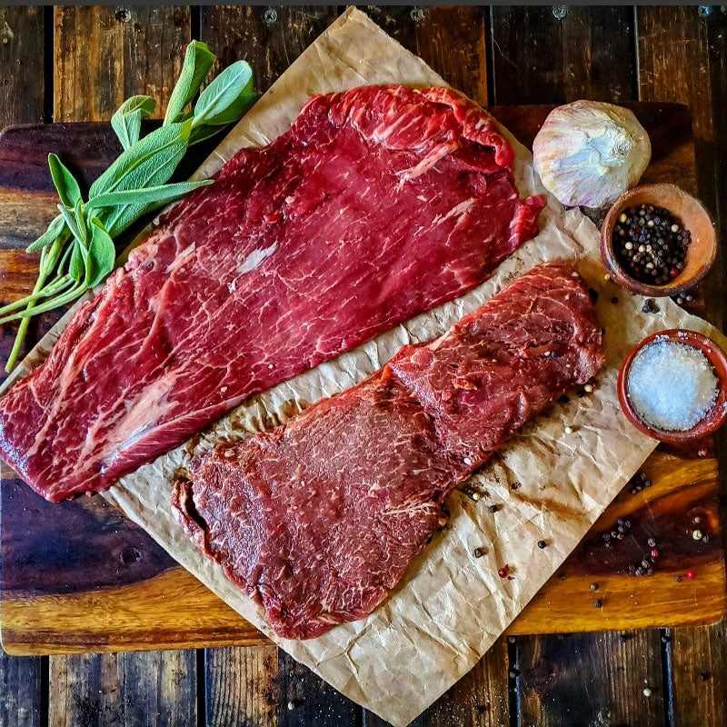 calories flat iron steak