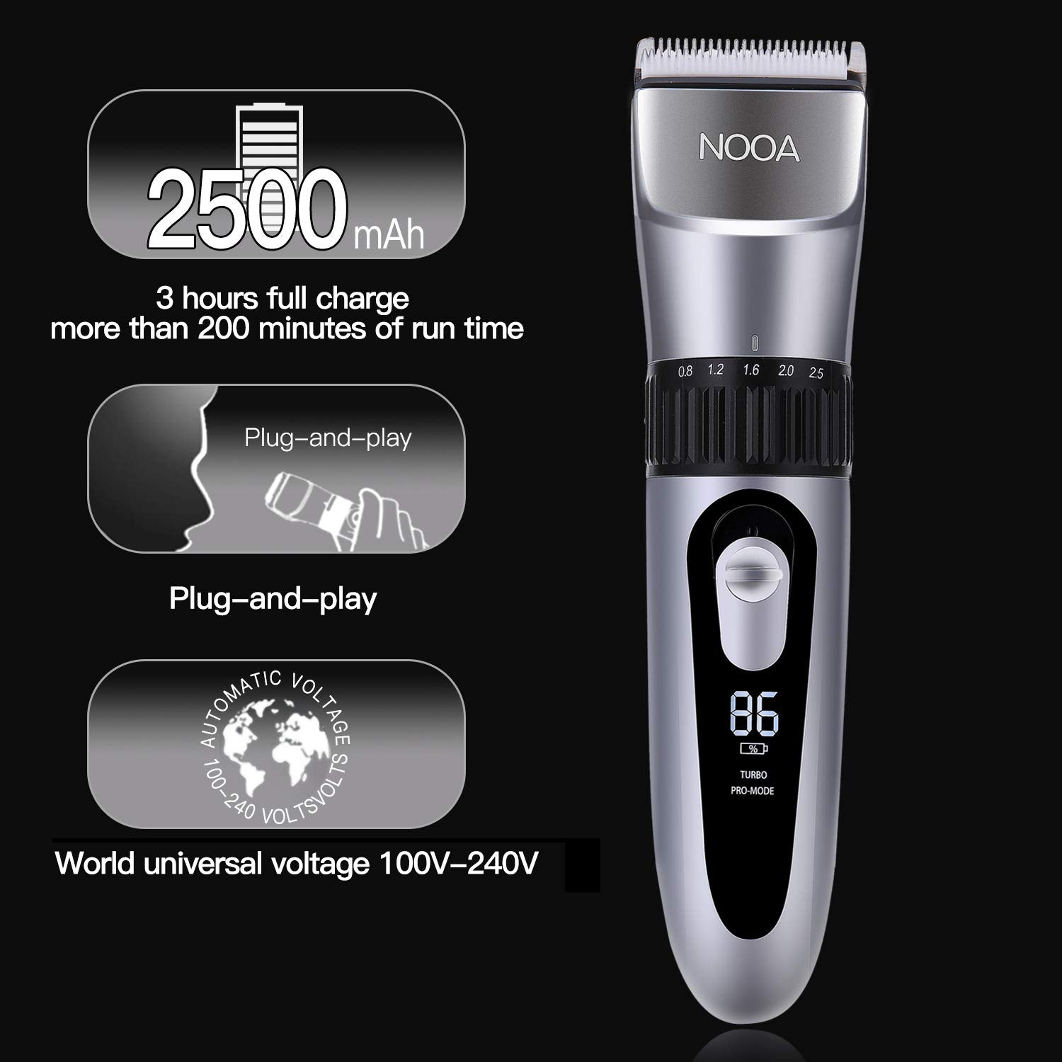 nooa professional hair clipper