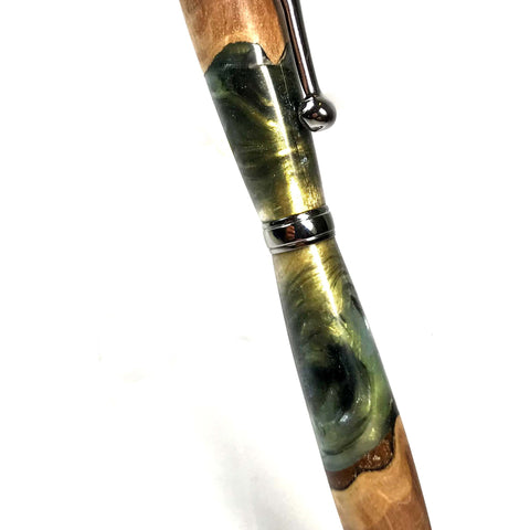 Wood and resin pen