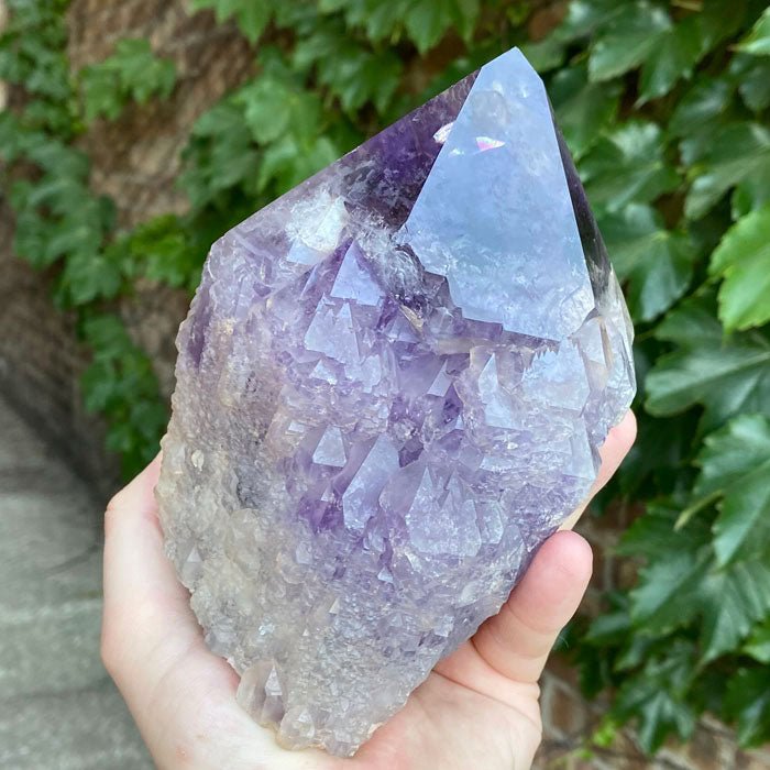 On Hold D.S.) 2354g Huge Natural Amethyst Crystal Point - Mineral Mike