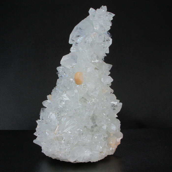 Apophyllite and Stilbite Crystal Stalactite - Mineral Mike