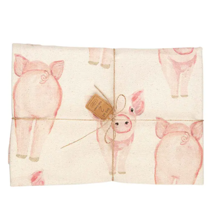 Pig Farm Animal Towel Set