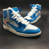 university blue jordan 1 off white