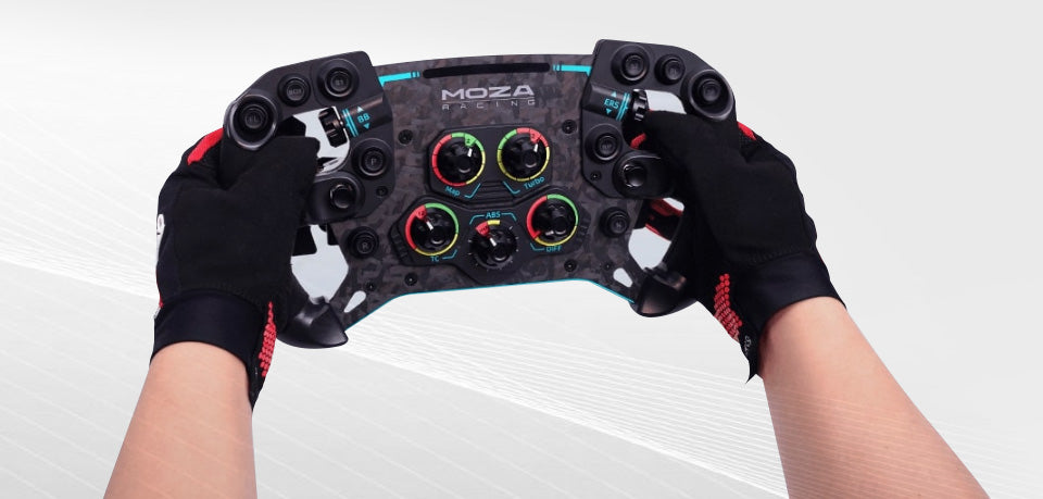 Moza racing RS Racing Wheel advanced programmable buttons and knobs