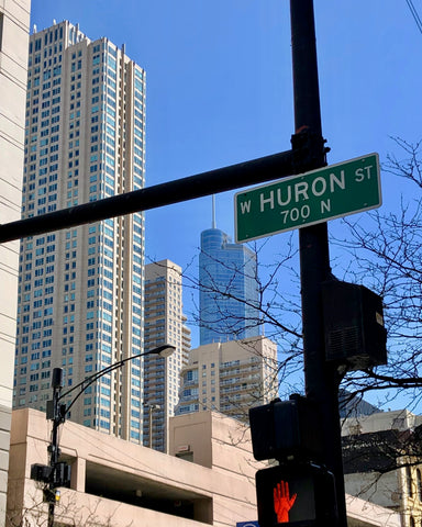 Huron Street in Chicago namesake behind Huron Men's Grooming Products