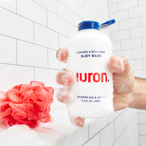 Huron hydrating and odor fighting Body Wash. Great Body Wash for sensitive skin and helps fight acne